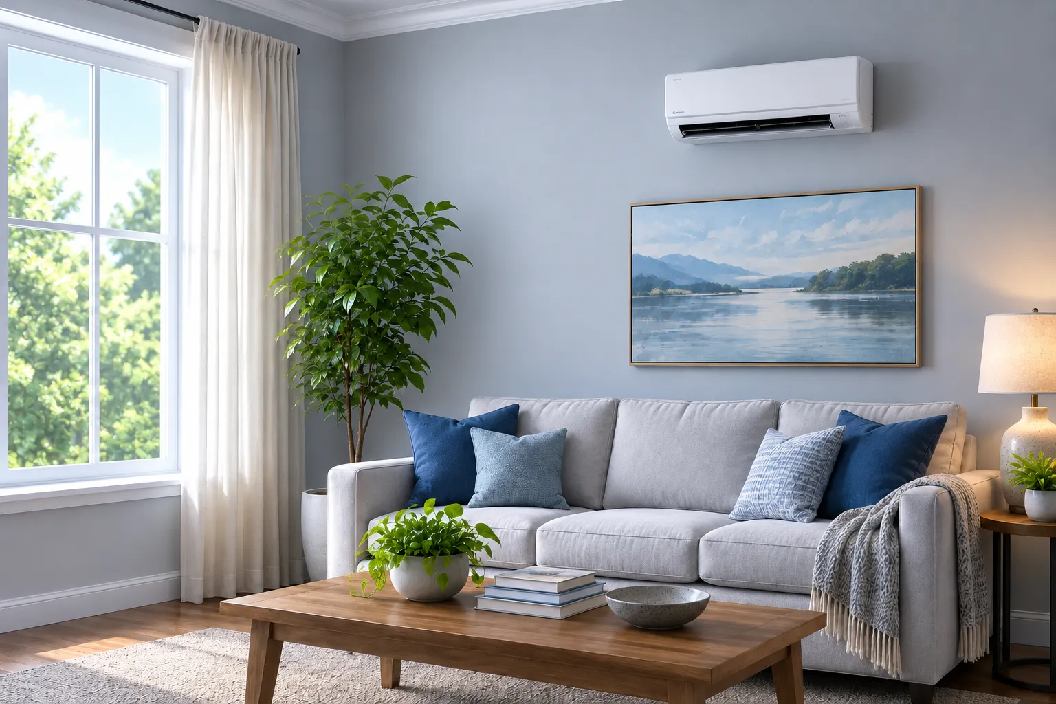 Comfortable home with air conditioning
