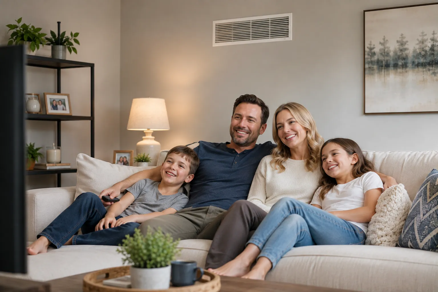 Family enjoying together